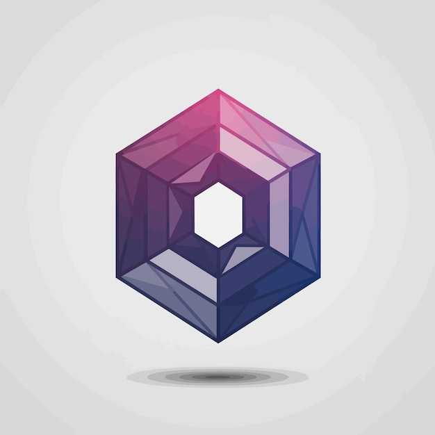 Abstract Hexagon Gem