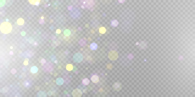 Abstract highlights bokeh of soft warm color glow Vector illustration