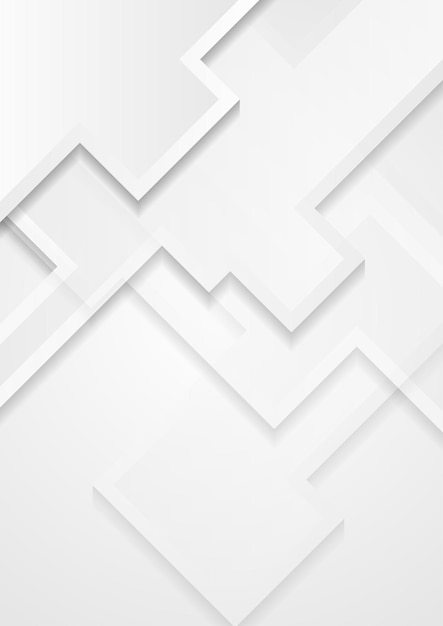 abstract hitech geometric grey and white background technology paper style vector design