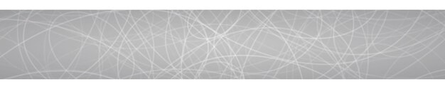 Abstract horizontal banner of randomly arranged contours of elipses on gray background