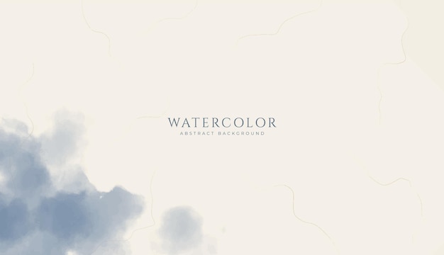 Abstract horizontal watercolor background Neutral light blue colored empty space background illustration