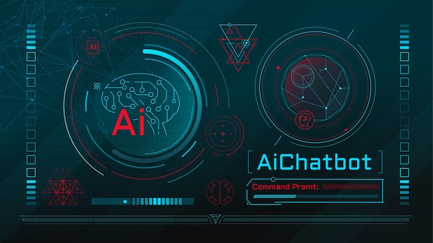 Abstract infographic concept on the topic of artificial intelligence