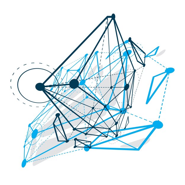 abstract isometric construction, low poly vector backdrop. technology and science conceptual 
illustration.