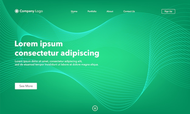 abstract Landing Page Template