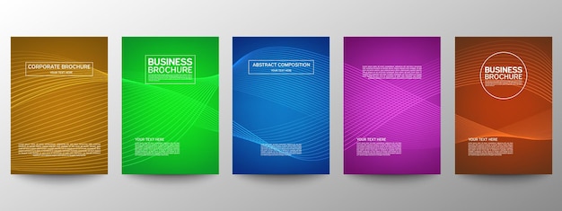 Abstract line pattern for poster design. Templates for business brochures.