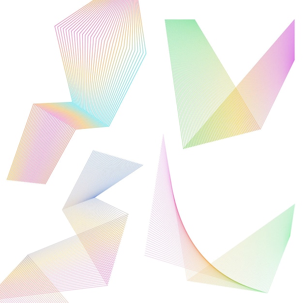 abstract lines black white design element on white background of angle waves vector illustration eps 10 for grunge elegant business card print brochure flyer banners cover book label fabric