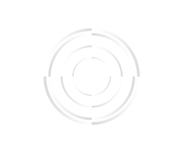 Abstract Lines in Circle Form Design element Geometric shape