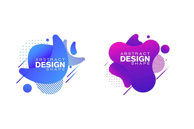 Abstract liquid shape Fluid design