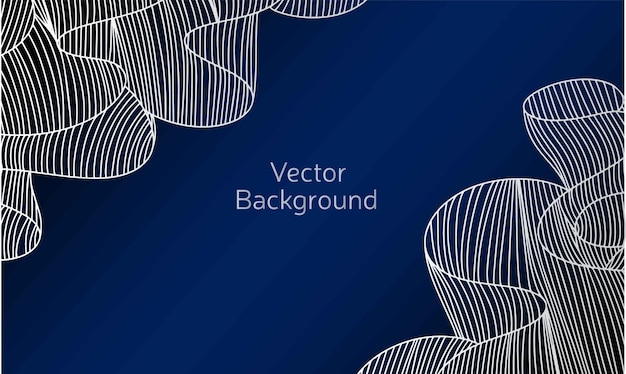 Abstract luxury dark background with hand draw elements. Vector illustration.