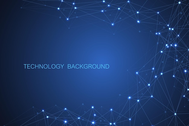 Abstract medical background science and connection concept