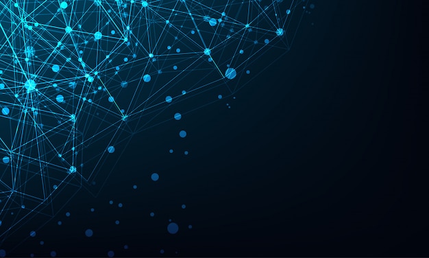 abstract mesh background with circle