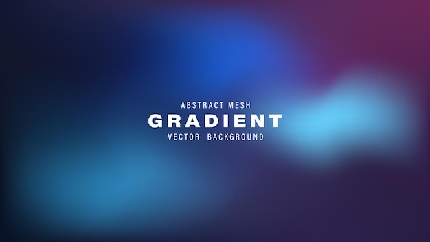 Abstract Mesh Gradient Vector Background Blue Purple Night