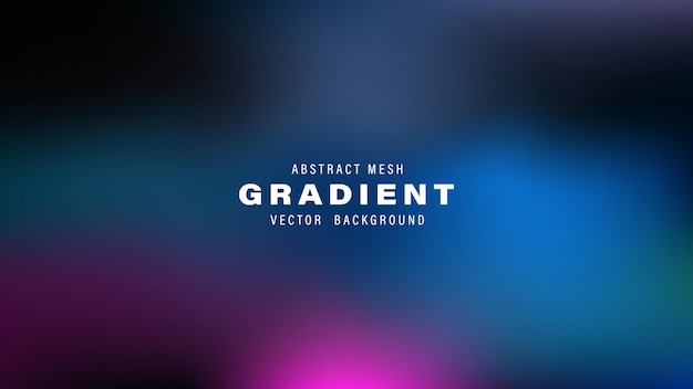 Abstract Mesh Gradient Vector Background Dark Blue Purple Pink Hues