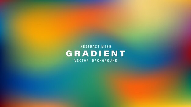 Abstract Mesh Gradient Vector Background Design Colorful Vivid