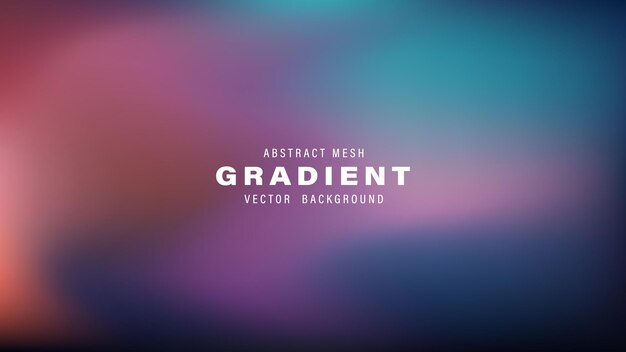 Abstract Mesh Gradient Vector Background Design Purple Teal