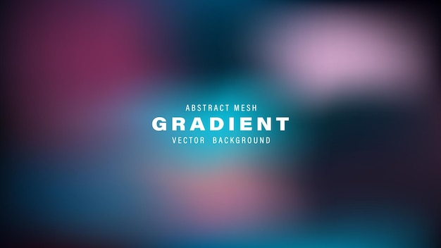 Abstract Mesh Gradient Vector Background Design Teal Purple