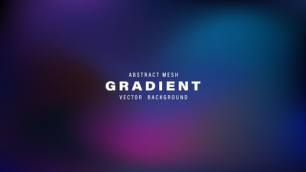 Abstract Mesh Gradient Vector Background Design Template Purple Blue