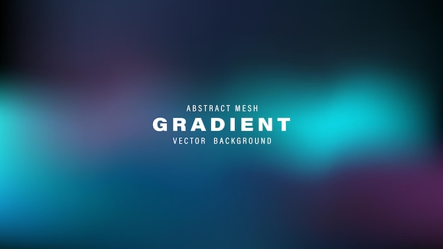 Abstract Mesh Gradient Vector Background Teal Purple Blue Design