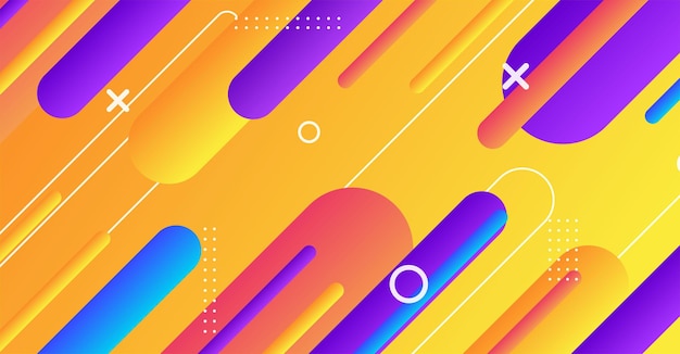 abstract minimal geometric shape background with gradient