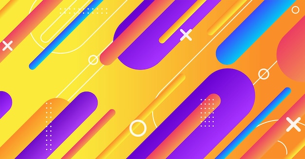 Abstract minimal geometric shape background with gradient