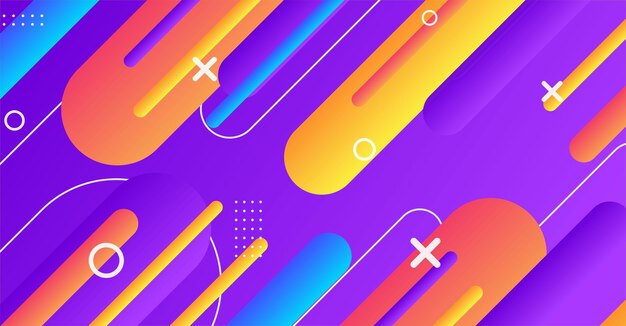 abstract minimal geometric shape background with gradient