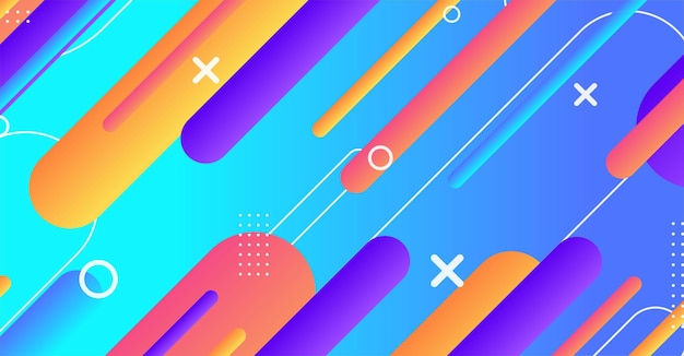 Abstract minimal geometric shape background with gradient