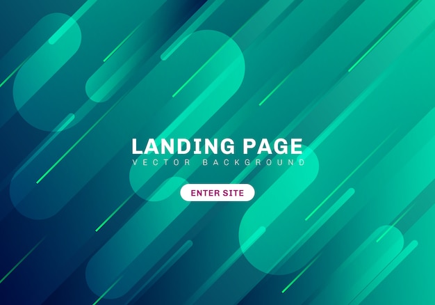 Abstract minimal geometric vibrant green and blue background