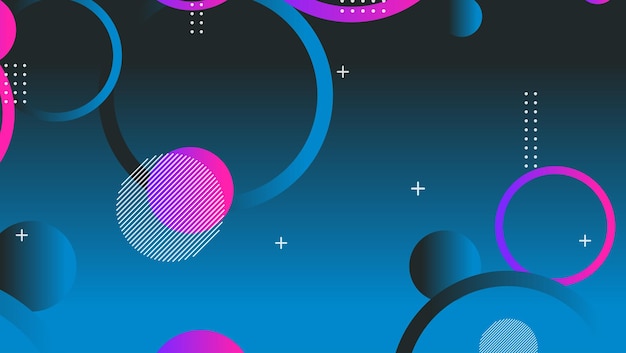 Abstract minimal gradient geometric circle background