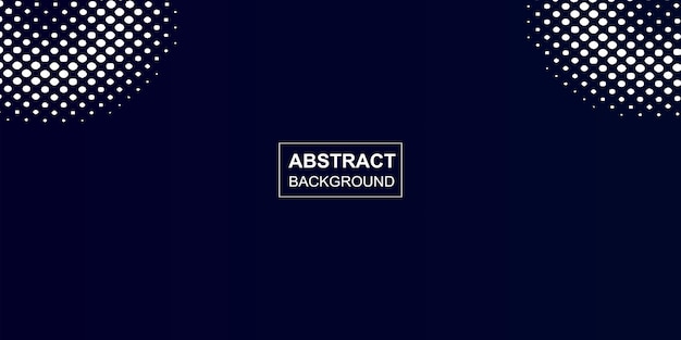 Abstract minimalist modern dots halftone company presentation dark blue background template des