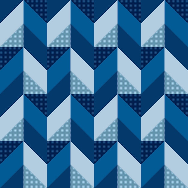 Abstract modern 3d geometric seamless pattern background