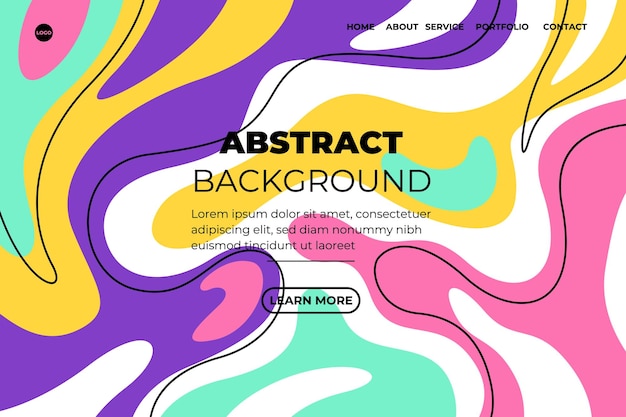 Abstract modern background elements dynamic fluid shapes compositions of colored spots