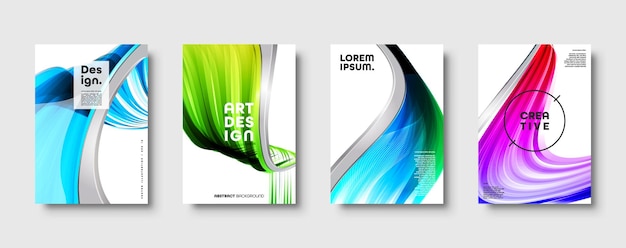 Abstract modern background geometric shapes and lines colorful gradient eps vector