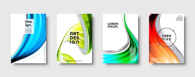 Abstract modern background geometric shapes and lines colorful gradient eps vector