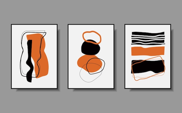 Abstract modern boho wall art printable