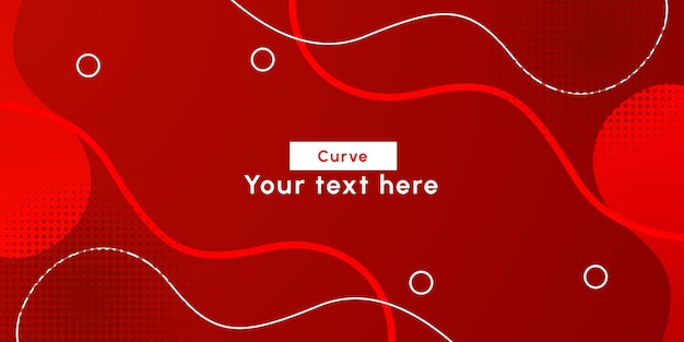 abstract modern colorful gradient red curve background
