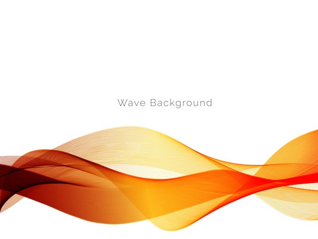 abstract modern dynamic stylish red and yellow decorative pattern wave banner background vector
