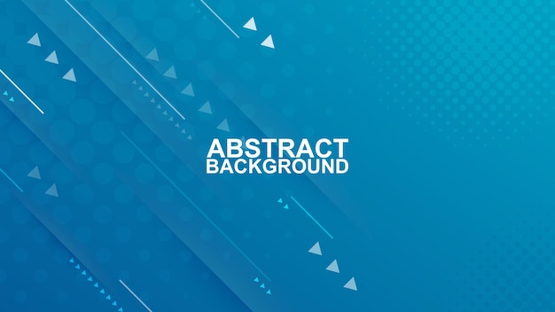 abstract modern geometric elegant blue color background with halftone, line and triangle shape