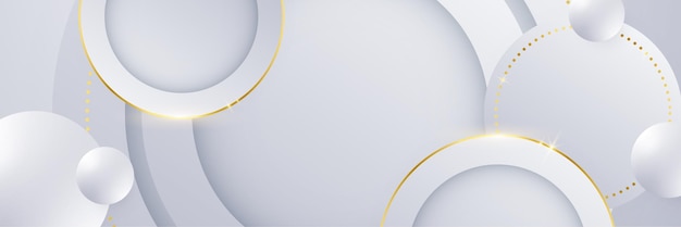 Abstract modern white gold lines background vector illustration