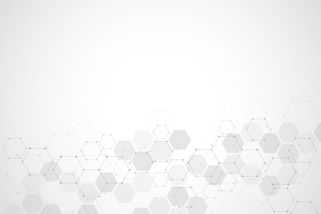 abstract molecular structure and chemical elements  background