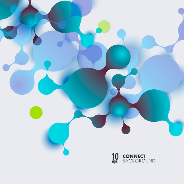 Abstract molecules background with cells.  medical background
