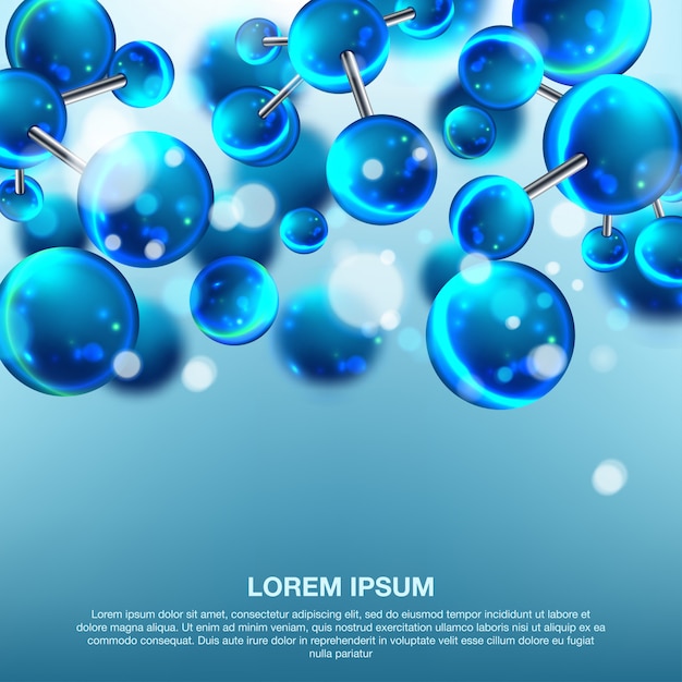 Abstract molecules design. 