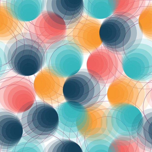 Abstract multicolored geometric pattern. Rainbow Polka Background.