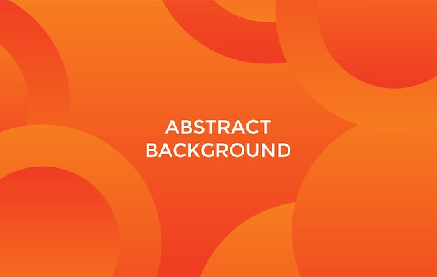 Abstract orange color background Dynamic shapes composition Vector illustration