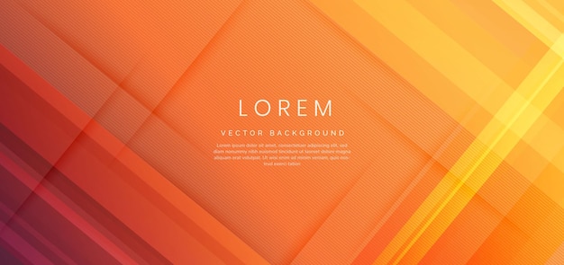 Abstract orange gradient geometric diagonal overlay layer background