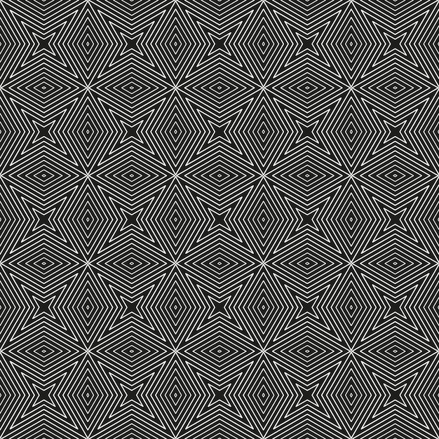 Abstract ornate geometric petals grid background. Seamless pattern. Vector. EPS