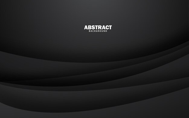 Abstract overlap layer dark black banner background