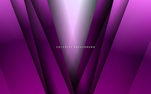 abstract overlap papercut background vector