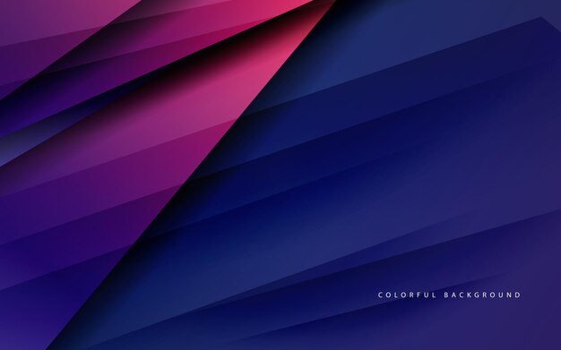 Abstract papercut gradient color background vector