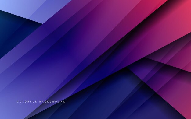 Abstract papercut gradient color background vector