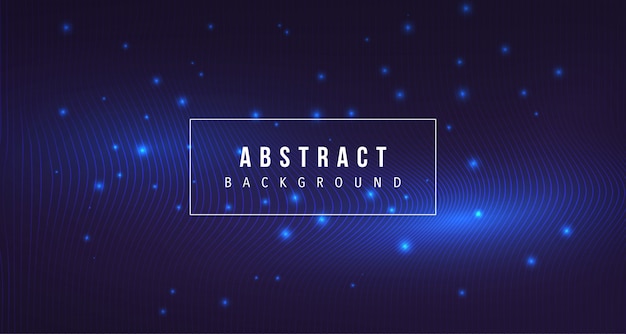 abstract particle with line glow background